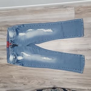 Low Rise Cropped Skinny Jeans - Size 7